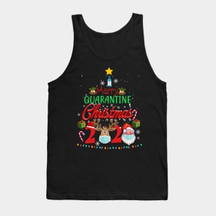 Merry Quarantine Christmas 2020 Pajamas Family Matching Xmas Shirt Tank Top